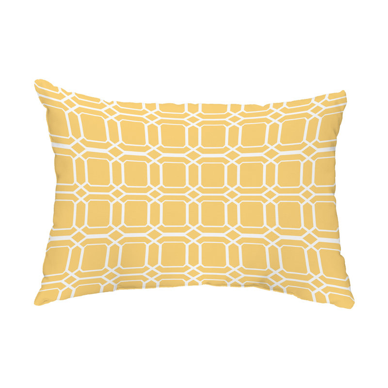  Housse et insert de coussin rectangulaire d'extérieur O the Fun, Jaune