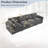 U-Style 130.3" Modular Sectional Sofa