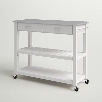 Chariot de cuisine avec plateau en acier inoxydable Haslingden