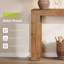 Console en bois massif de 63 po, canapé de style campagnard derrière le canapé pour l'entrée, salon, vestibule
