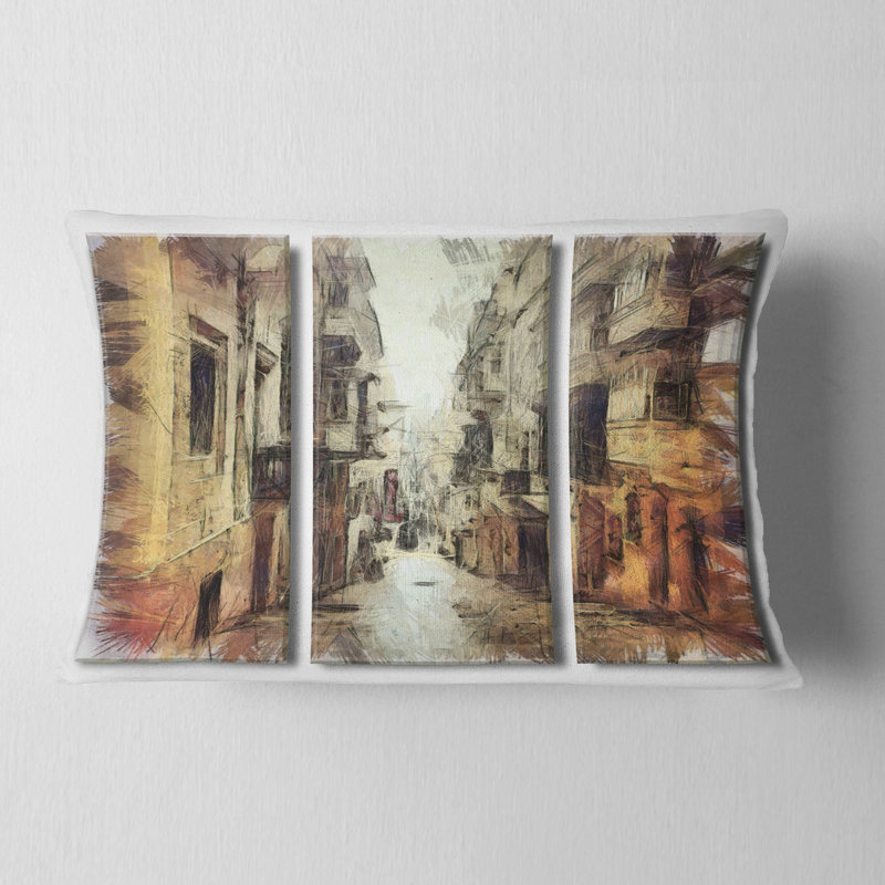 Coussin lombaire extensible à l'aquarelle