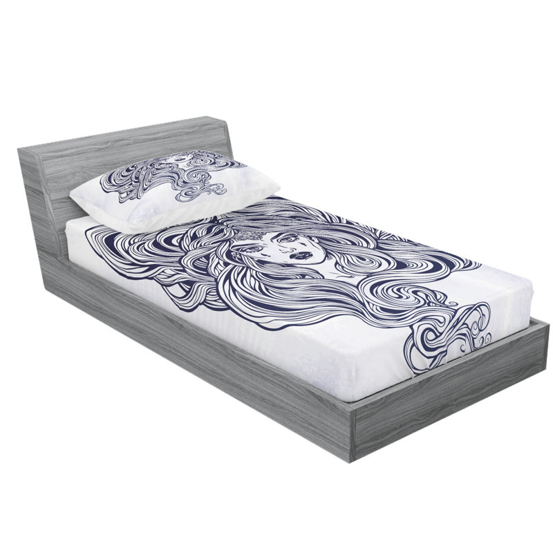Ensemble de draps pour salon de coiffure, Ensemble de draps pour lit simple avec drap-housse