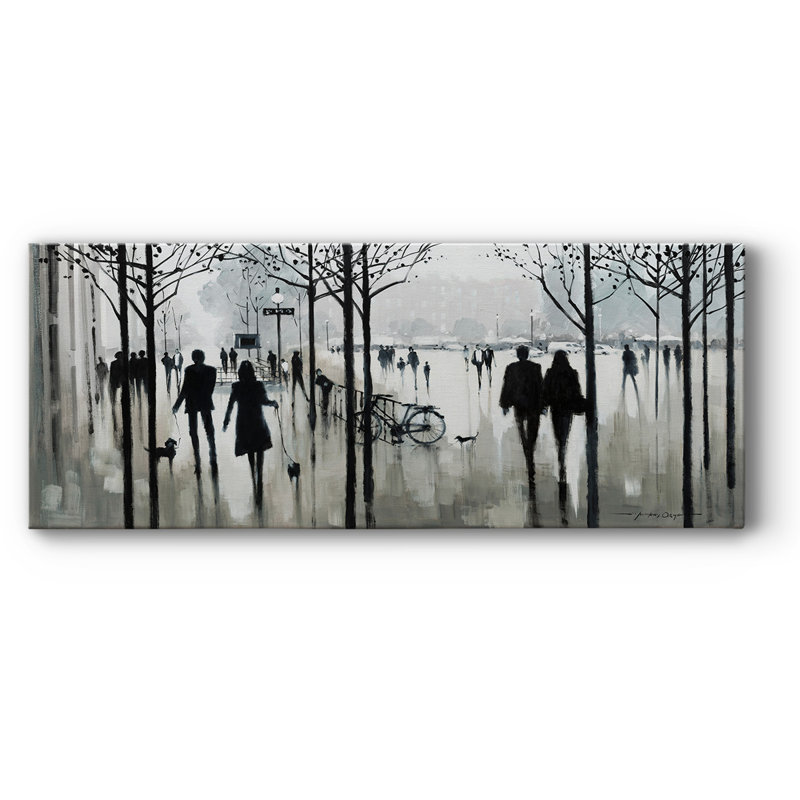 Morning Paris sur toile, H 24 po x l 60 po x P 1,5 po