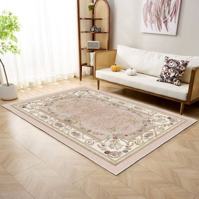 Tapis de qualité supérieure imprimé en 3D, 5,2 x 7,5 pieds, 100% polyester, 650 g / m² | Antibactérien, envers antidérapant en PVC, lavable à la machine | Idéal pour le salon, la chambre à coucher et la maison, hauteur des poils doux: 0,3 po