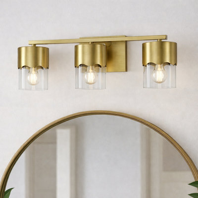 Kailyn Metal and Glass Vanity Light