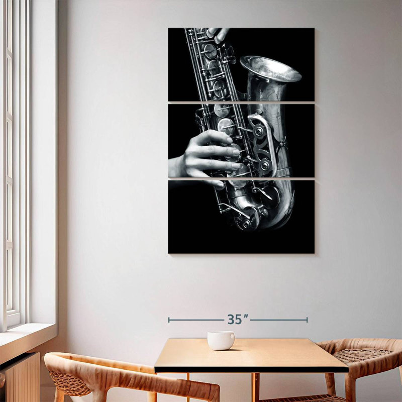 Abarca Saxophone Play, 65" H x 42" W