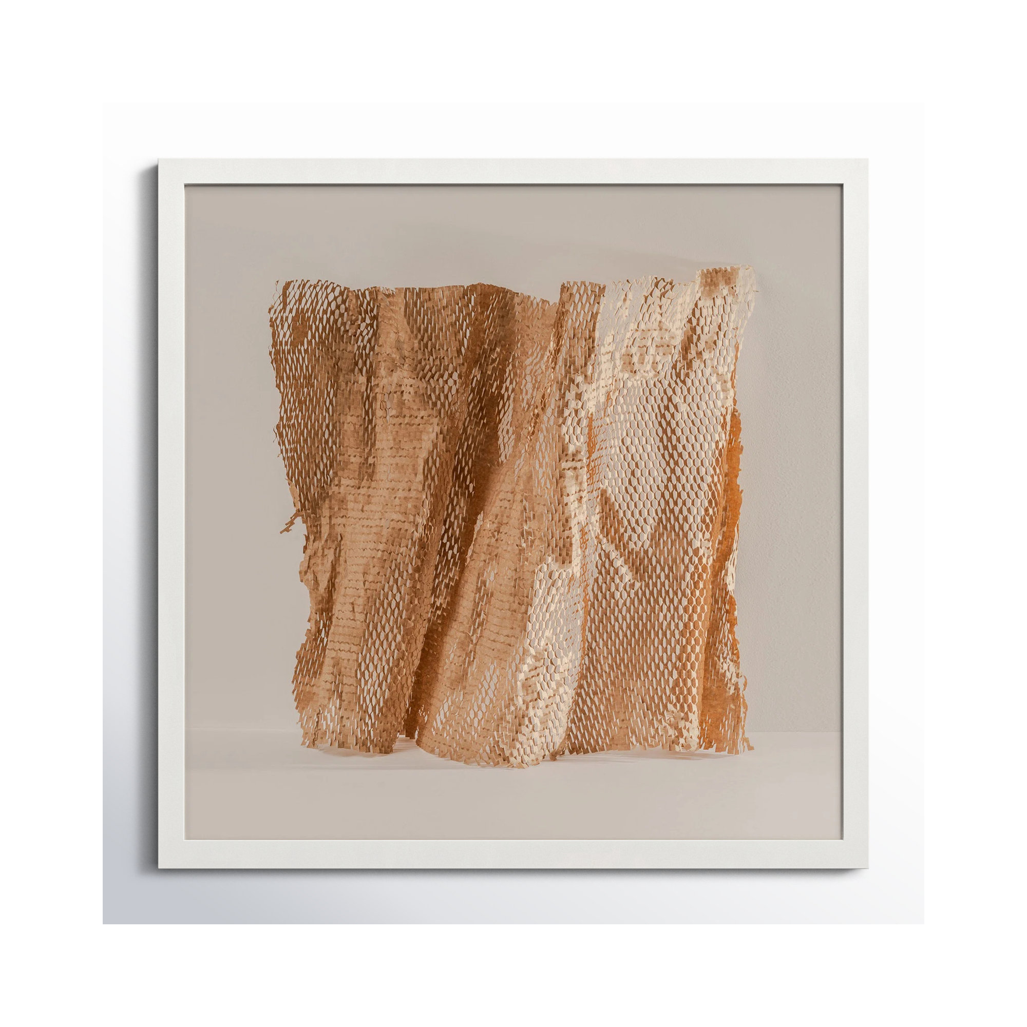 Unpackage 3 by Svetlana Smirnova, 16" H x 16" W x 1.25" D, White