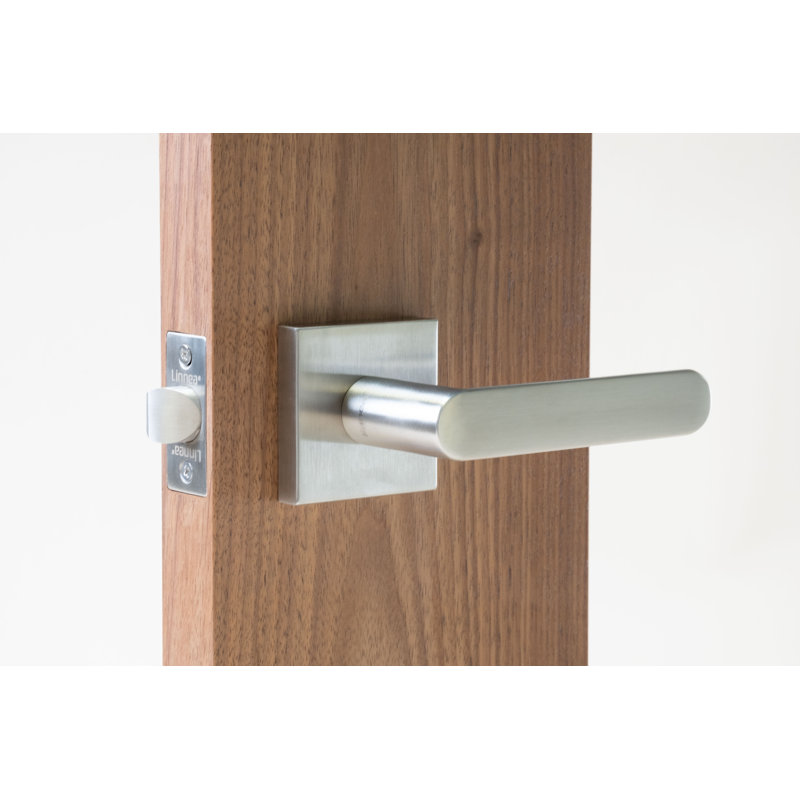 Passage Door Lever Set, Polished Stainless Steel, 2-3/4", Passage (Hall & Closet)