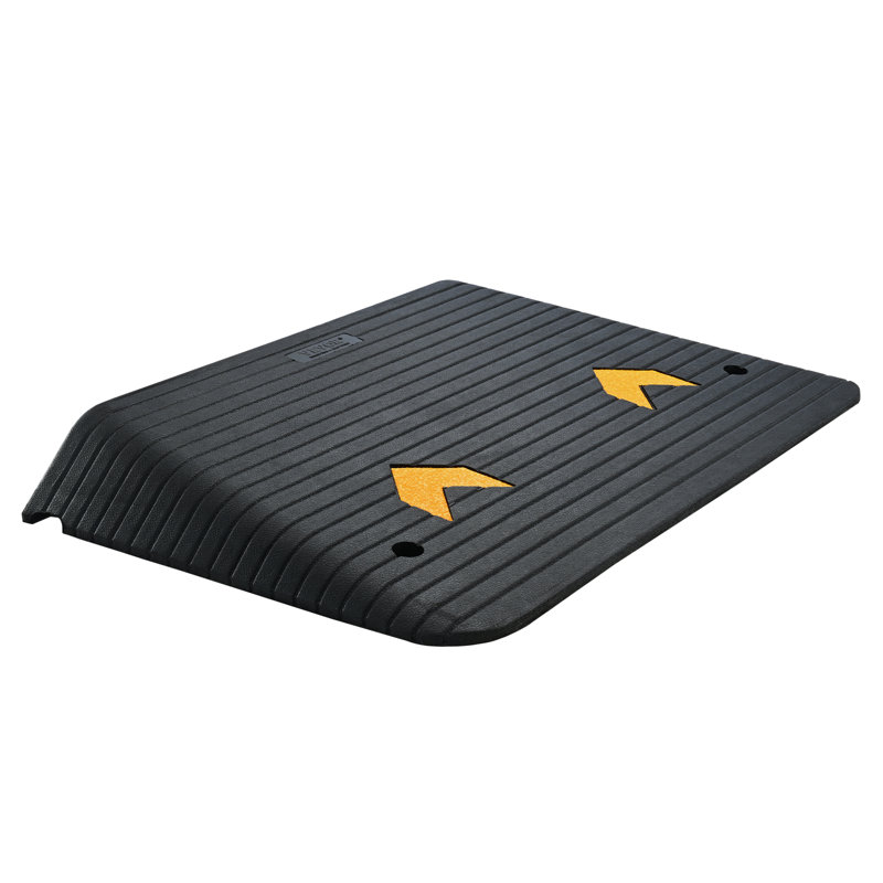 VEVOR Rubber Threshold Ramp, 4" H x 24.4" W x 35.5" L
