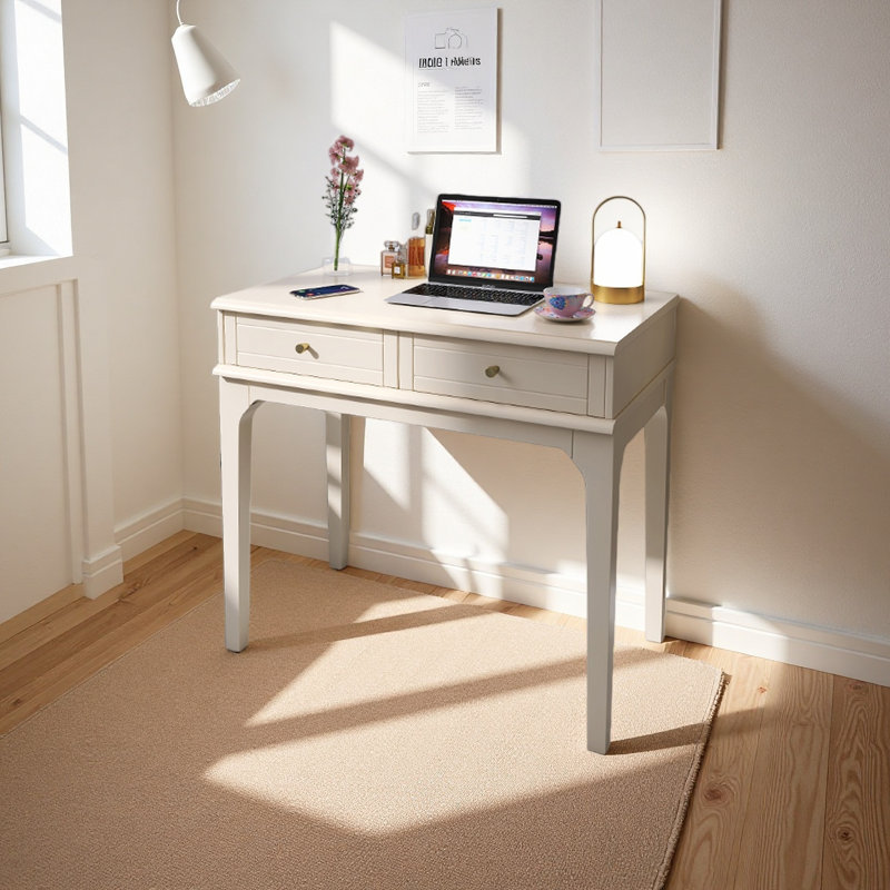 Bureau d'étude industriel en bois massif rustique, H 30,7 po x l 47,24 po x P 19,68 po