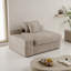 Canapé confortable en mousse beige, conception modulaire en velours côtelé pour un usage domestique