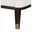 Carena White & amp; Table de chevet en noyer avec USB & amp; Tiroir de rangement