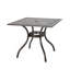 Square Table With Intricate Lattice Top, Patio Table