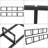 Metal 6.2'' H Media Shelves
