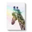 Giraffe Facing The Rainbow - Wrapped Canvas-56641459