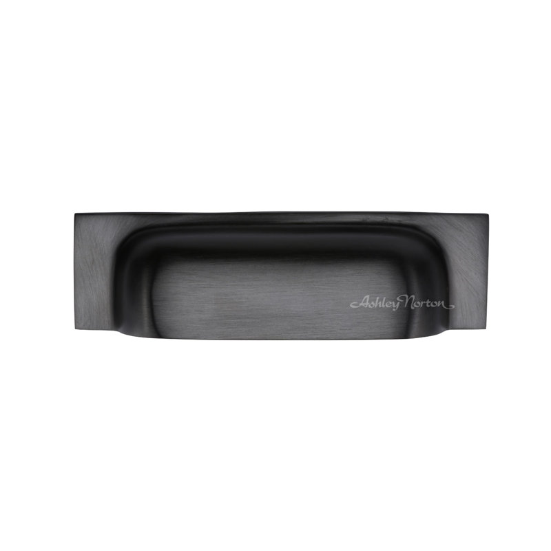 Cabinet 3" Center to Center Cup/Bin Pull, Dark Oil Rubbed, 6"
