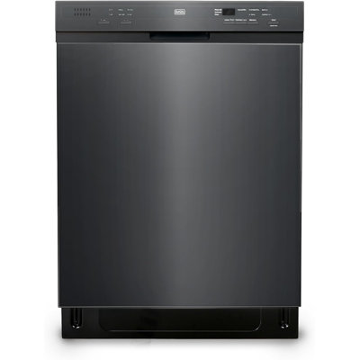 Black+decker 24" Built-in Dishwasher, 12-place Setting Capacity With Stainless Steel Tub, Dish Washer With 6 Wash In White