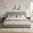 Bensu Boucle Upholstered Platform Bed，3-Piece Bedroom Sets-807834673-807834664
