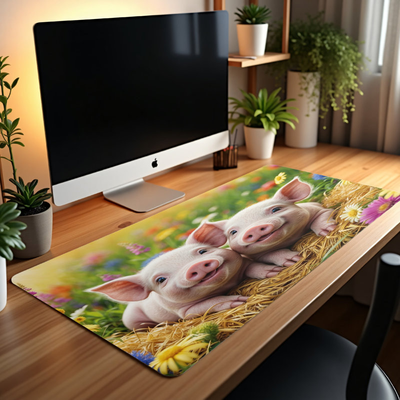 Polyester Desk Pad, 14.4x12.1