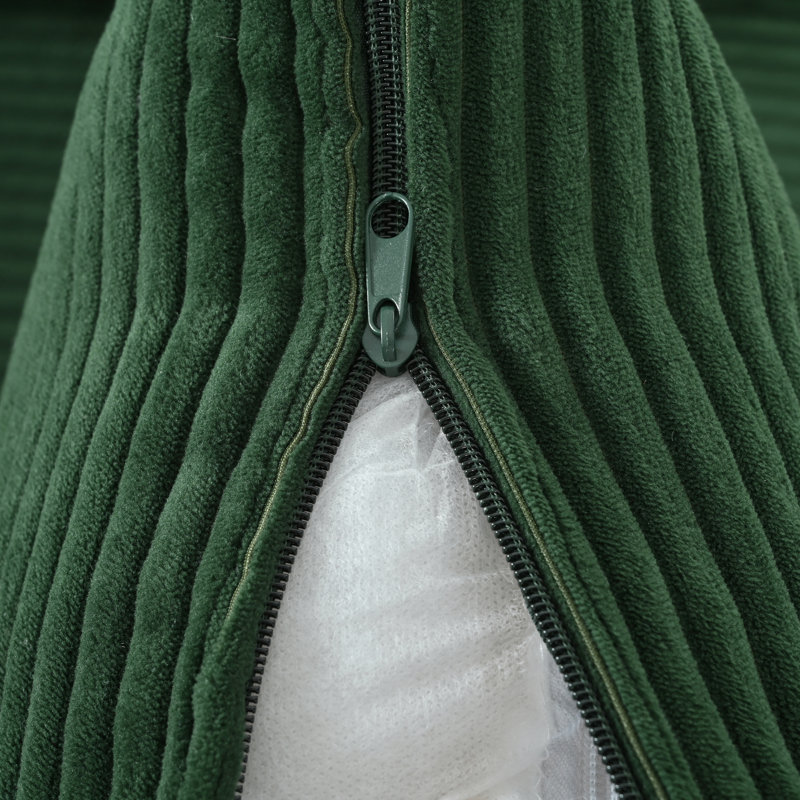 Velours côtelé de 85,4 po de style courbé pour le salon, la chambre à coucher, l’appartement, les accoudoirs confortables, le tissu, la fonction d'économie d'espace avec le revêtement, le matériau de la peau, la fabrication, les instructions d'assemblage faciles