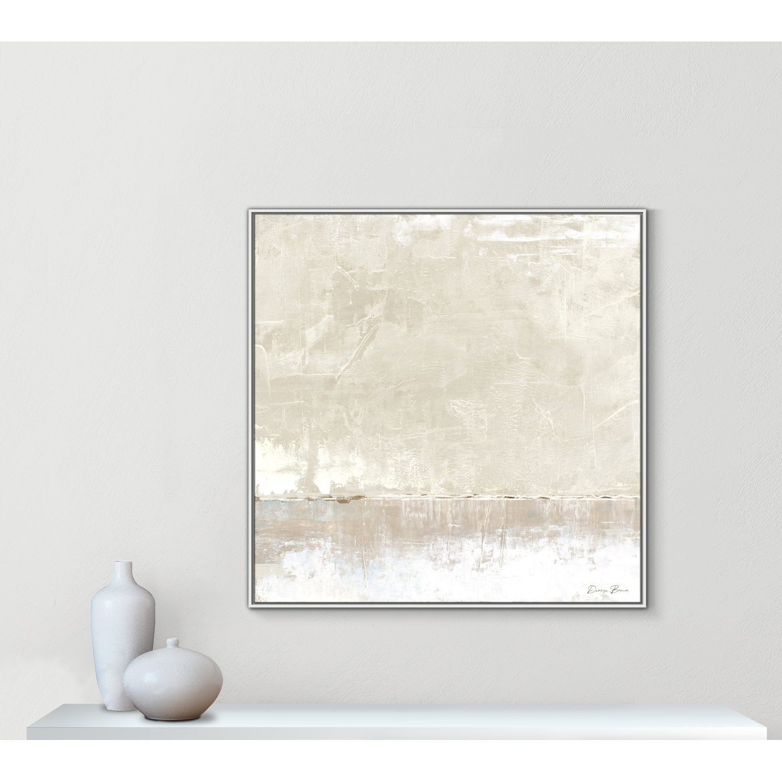Delevan "Better Days" Print, 46.5" H x 46.5" W, White