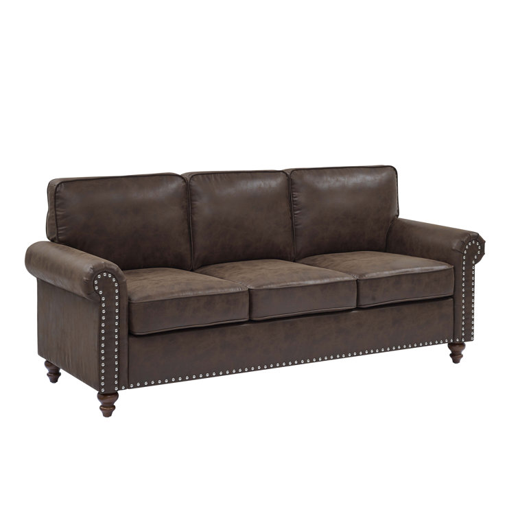 Restored Leather Sofa – New Life Service Co. of Dallas