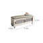 Banc en cuir et rotin tissé à la main