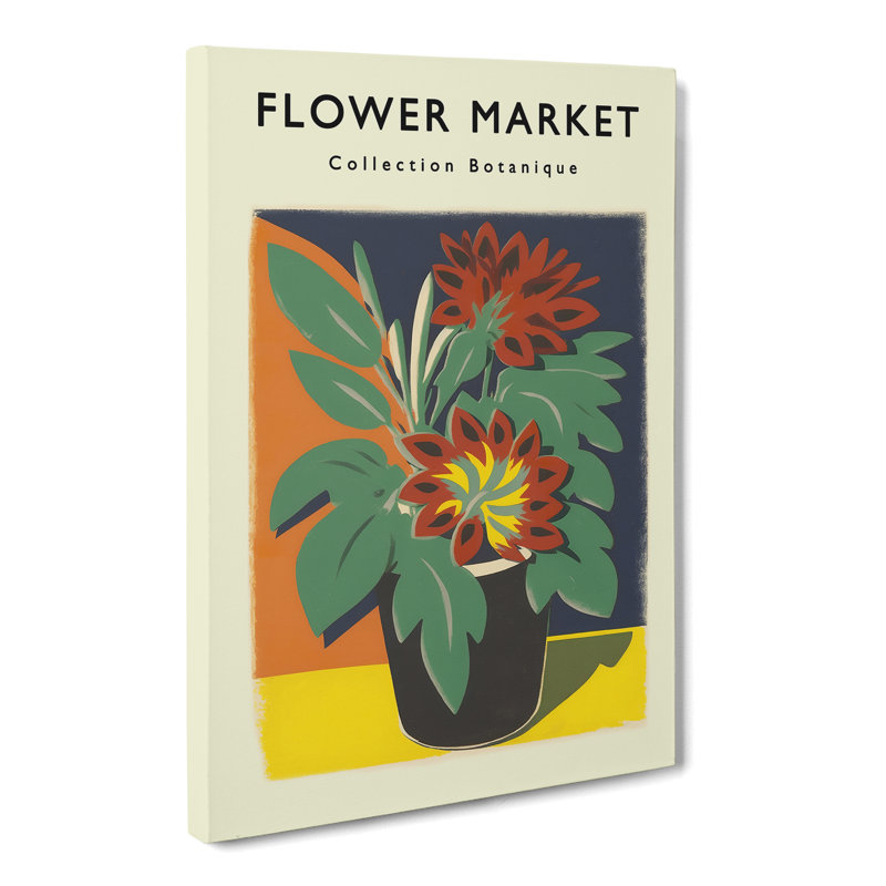 A Flower Market Exhibition Collection No.3 - Wrapped Canvas, 50cm H x 35cm W x 3cm D