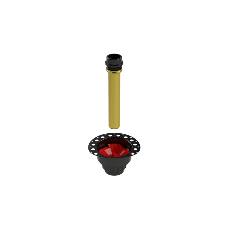 ABS Freestanding Tub Drain Rough-In With Metal Deck Flange