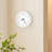 Dorch Wall clock Plastic Silent Suitable for decoration 12in White