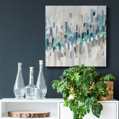 Staccato Blue II - Wrapped Canvas Print