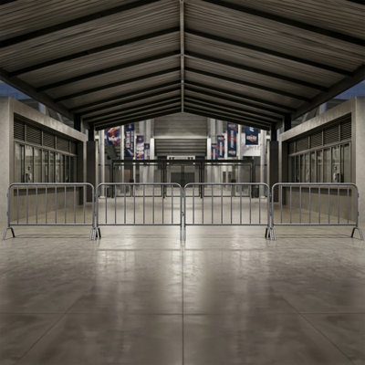 5 ft. 18-Gauge Steel Crowd Control Interlocking Barricade
