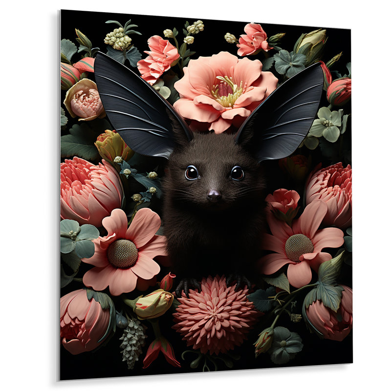 Fantaisie de chauve-souris surréelle, H 32 po x l 16 po x P 1 po