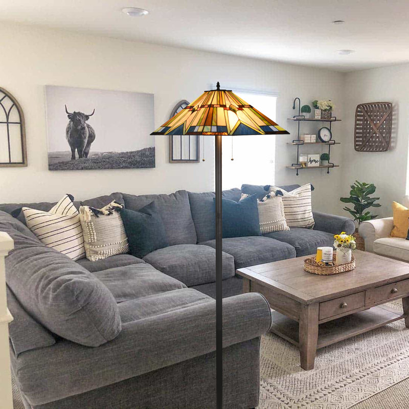 65'' Antique Bronze Traditional Floor Lamp