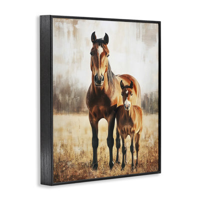 Mare And Foal Portrait Giclee Art, design by Franklyn Gregory
