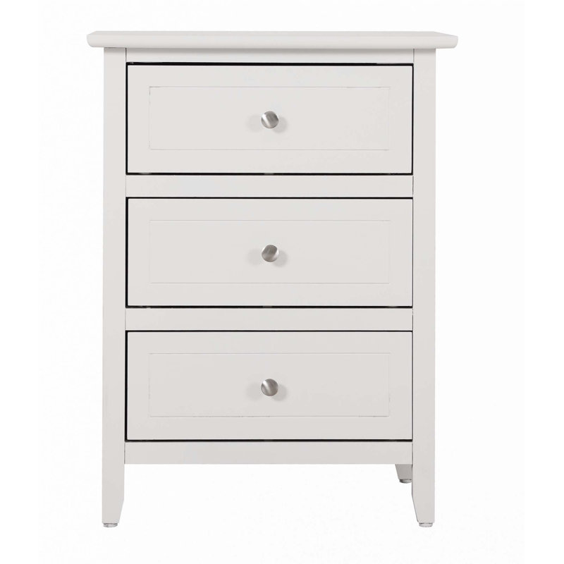 Table de chevet transitionnelle, Blanc