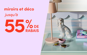 miroirs et déco en solde