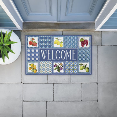  Tapis de porte antidérapant à séchage rapide Welcome