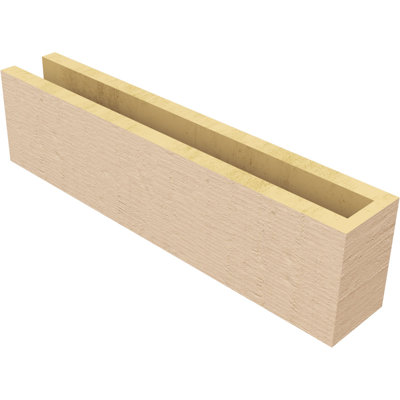 Block Woodgrain TimberThane Rafter Tail, Primed Tan