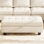 Tabouret de rangement avec repose-pieds de 46,9 po Skerl