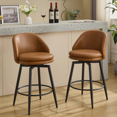 Faux Leather Accent Chair