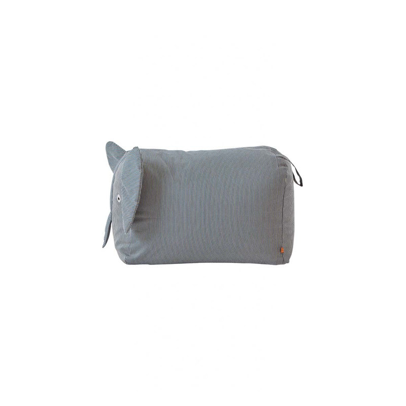 Erik Elephant Small Cotton Bean Bag Chair