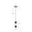 Onyx 1 - Light LED Unique/Statement Pendant-88045162