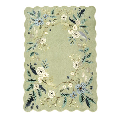 Tapis rétro à motif floral, tapis à poils courts antidérapant lavable avec envers en caoutchouc, pour le salon, la chambre à coucher, la salle à manger et la salle de jeux