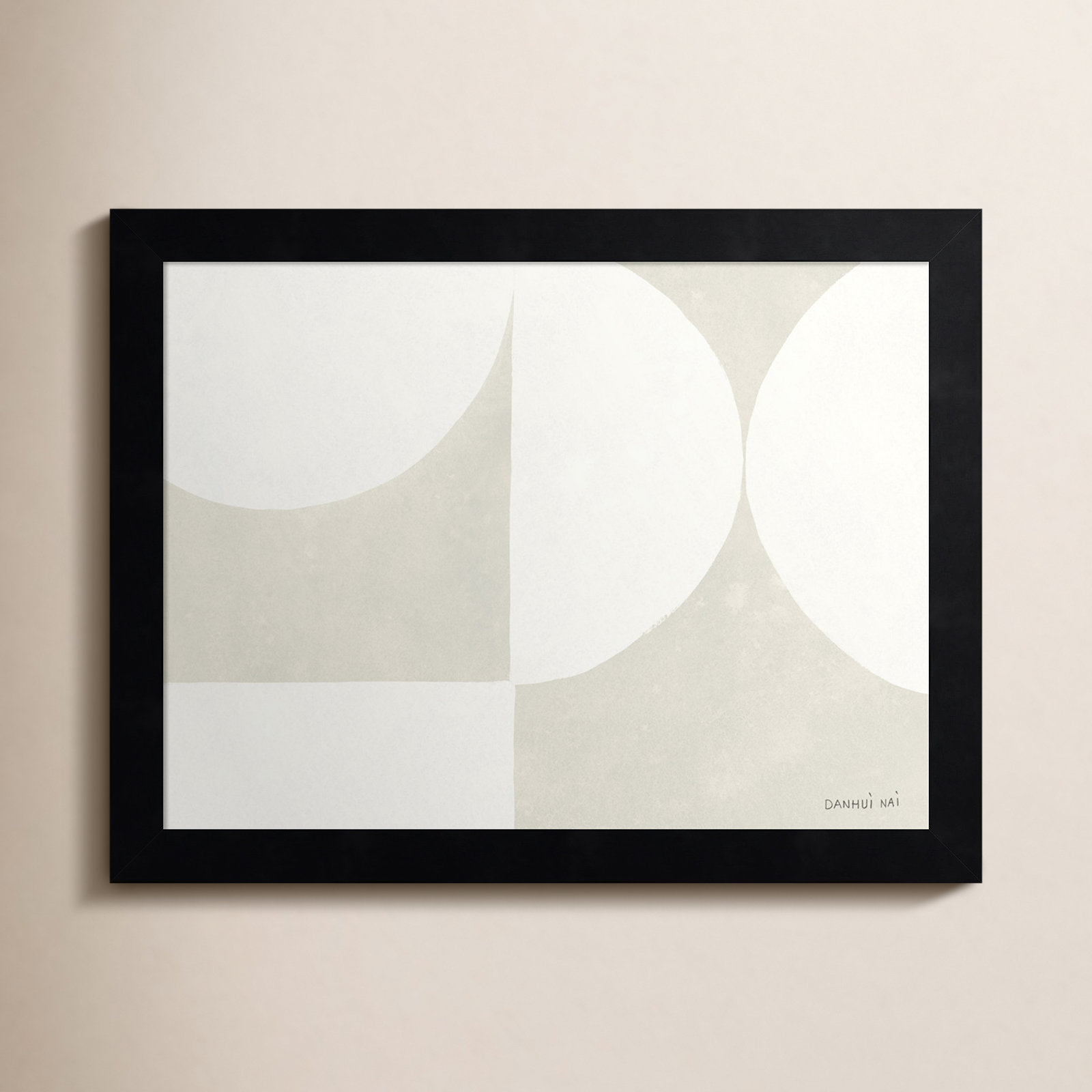 Wales "Strand VI" Print by Danhui Nai, 10" H x 13" W x 1" D, Black