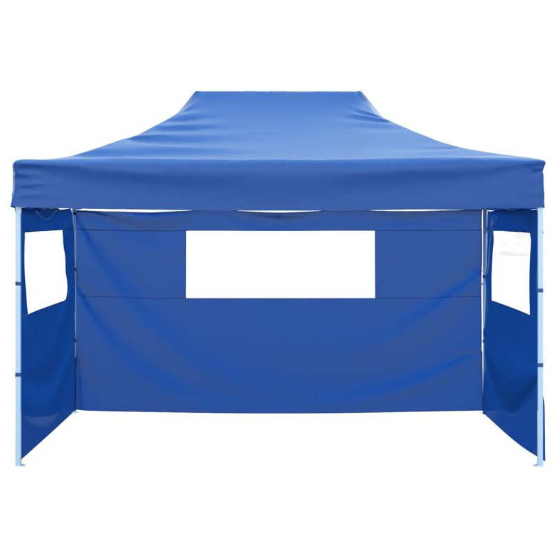Rocklake 4.5m x 3m Steel Pop-Up Party Tent, Blue
