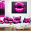 Maquillage pourpre mauve - coussin sensuel imprimé-30140531-30140535