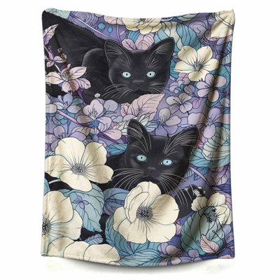 Jeté pour animal de compagnie pour chat, douillet et moelleux pour lit, canapé, canapé, chaise de voyage, 40 x 50 po