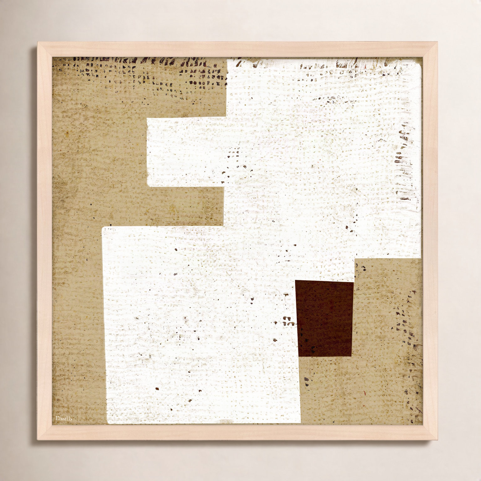 Squares 1 by Marco Marella for Studio M - Framed Wall Art, 24" H x 24" W, Canvas, Black
