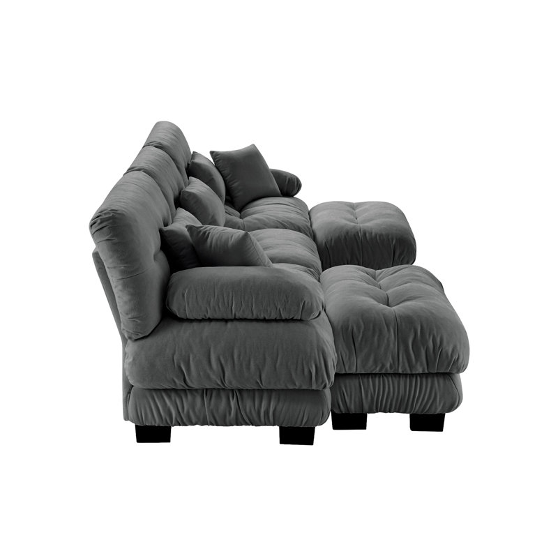 Canapé modulaire Luxury Luxury, Gris chenille